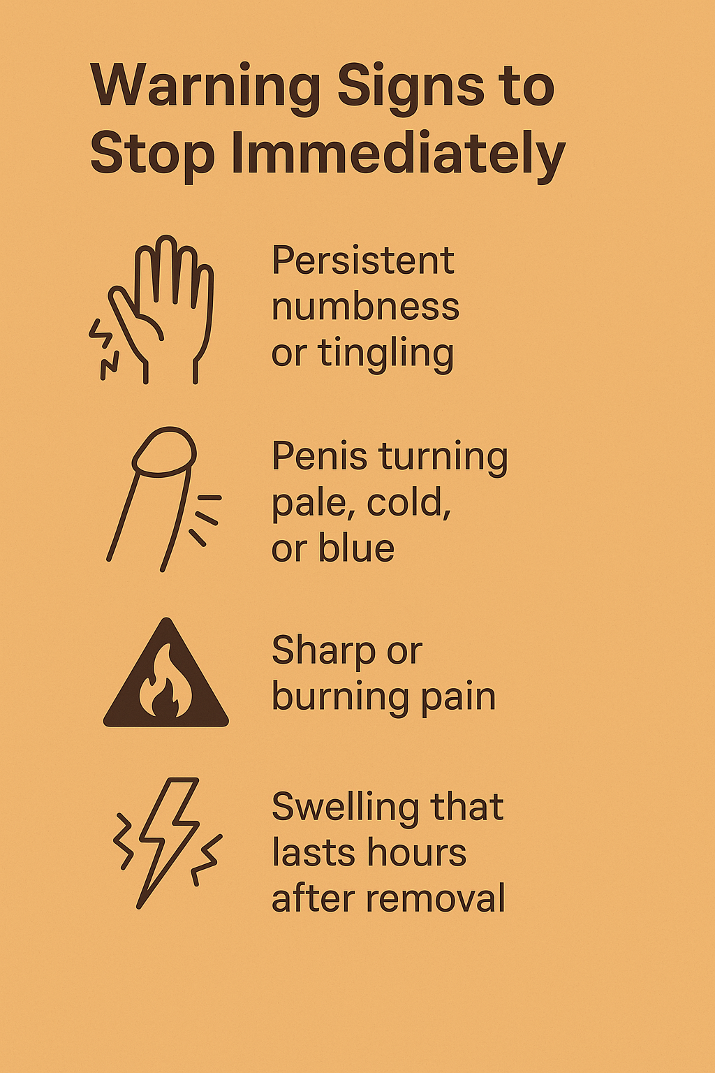 warning signs infographics